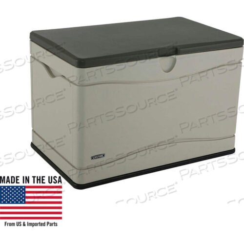 OEM#: 60103OUTDOOR DECK STORAGE BOX 80 GALLON, SAND W/BROWN LID by Lifetime Products