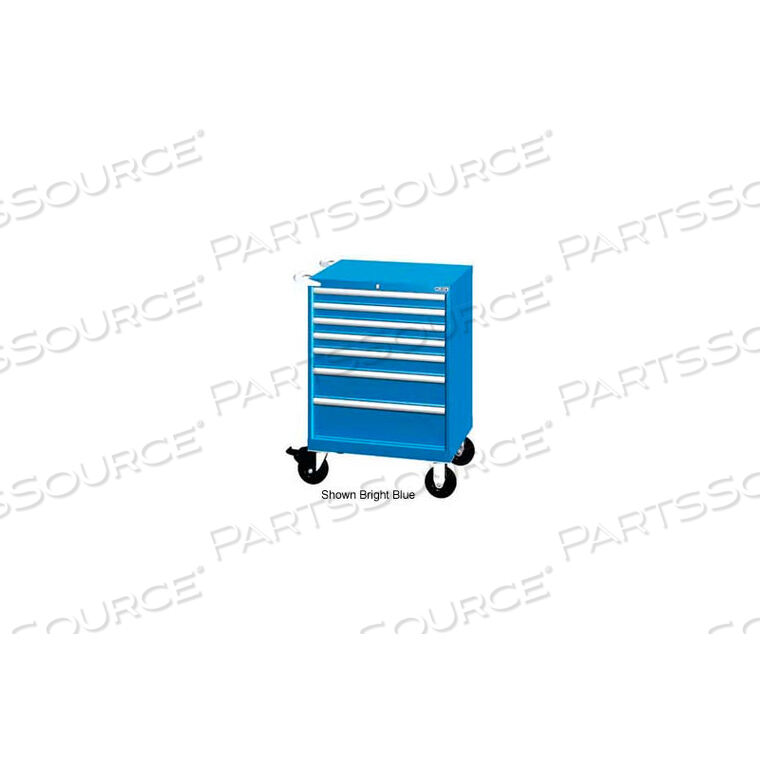 OEM#: XSST0750-0701MLGNL28-1/4W МОБИЛЬНЫЙ ШКАФ, 7 ЯЩИКОВ, 72 ОТДЕЛЕНИЯ - СВЕТЛО-СЕРЫЙ, БЕЗ ЗАМКА от Lista International Corporation (Северная Америка)