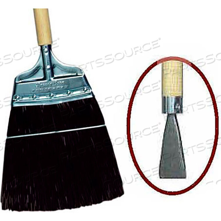 OEM#: 437110MILWAUKEE DUSTLESS TRACK BROOM, КОРИЧНЕВЫЙ ПОЛИЭФИР С ДЕРЕВЯННОЙ РУЧКОЙ СО СТАЛЬНЫМ ДОЛОТОМ от Gordon Brush Mfg