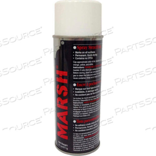 OEM#: 30400SPRAY STENCIL INK - 11 OZ. - БЕЛЫЙ от Marsh Shipping Supply Co., LLC