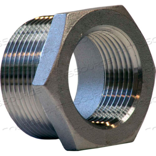 OEM#: K414-16121 ВТУЛКА ИЗ НЕРЖАВЕЮЩЕЙ СТАЛИ 304 ДЮЙМ X 3/4 ДЮЙМА - MNPT X FNPT - КЛАСС 150 - 300 PSI - ИМПОРТ от Merit Brass Company