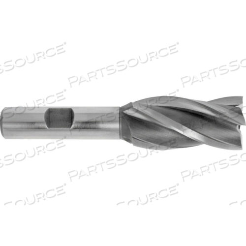 1-5/8 DIA., 3/4 SHANK, 2 LOC, 4-1/4 OAL, 6 FLUTE COBALT SINGLE END MILL, TICN