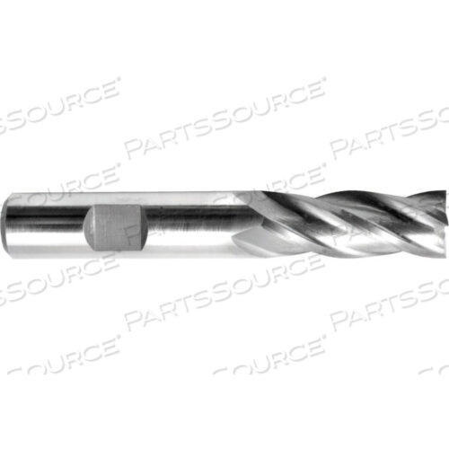 1 DIA., 1 SHANK, 2 LOC, 4-1/2 OAL, 4 FLUTE COBALT SINGLE END MILL, UNCOATED