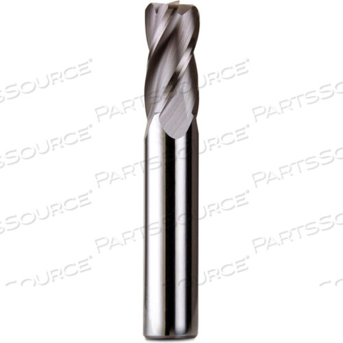 5/8 DIA., 5/8 SHANK, 3/4 LOC, 3 OAL, 4 FLUTE SOLID CARBIDE SINGLE END MILL, UNCOATED