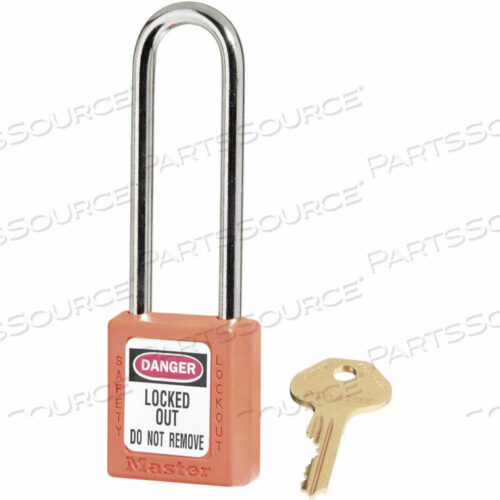 OEM#: 410LTORJТЕРМОПЛАСТИКОВЫЙ НАВЕСНОЙ ЗАМОК ZENEX, ДУГА 1-1/2 Ш X 3 Н, ОРАНЖЕВЫЙ от Master Lock