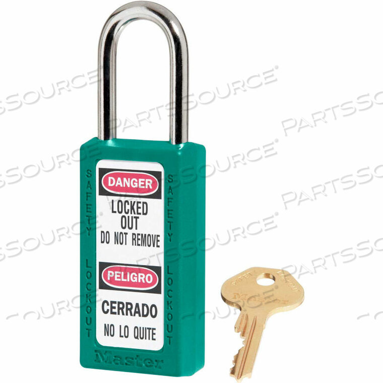 OEM#: 411KAS6TEALТЕРМОПЛАСТИКОВЫЙ НАВЕСНОЙ ЗАМОК ZENEX 1-1/2W X 1-1/2H TEAL 6/SET от Master Lock
