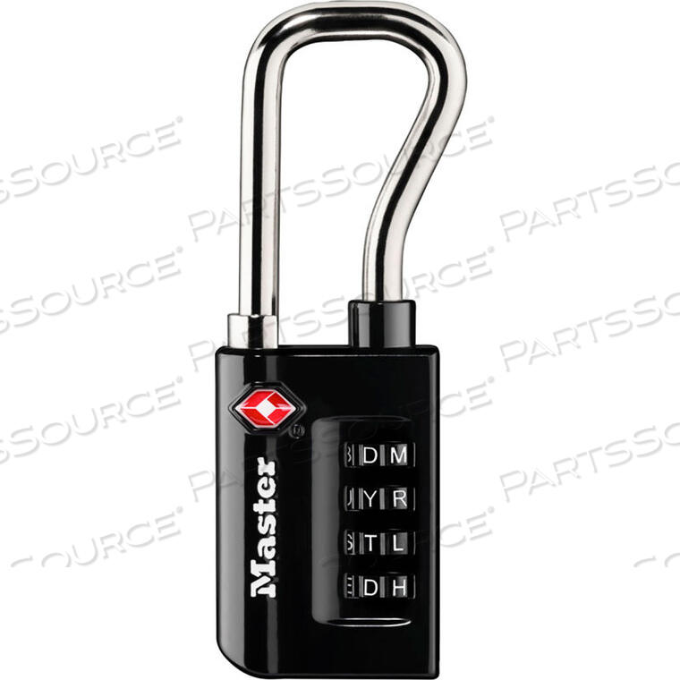 OEM#: 4696DWDTSA-КОДОВЫЙ НАВЕСНОЙ ЗАМОК ДЛЯ БАГАЖА 1-5/16W - SYO - ЧЕРНЫЙ от Master Lock