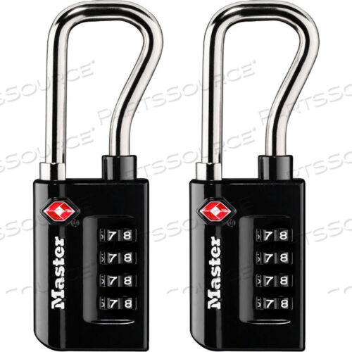 OEM#: 4696TTSA-принятый кодовый замок для багажа 1-5/16W черный от Master Lock