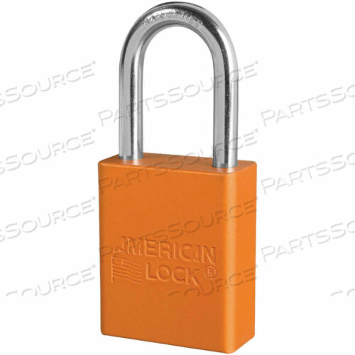 OEM#: S1106ORJAMERICAN LOCK АЛЮМИНИЕВЫЙ БЕЗОПАСНЫЙ НАВЕСНОЙ ЗАМОК, 1-1/2W X 1-1/2H ДУГА, ОРАНЖЕВЫЙ от Master Lock