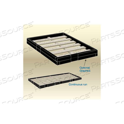 OEM#: PG 48406 ADJPG 484 06 ADJ РЕГУЛИРУЕМАЯ ЗАЩИТА ПОДДОНА 48Ш x 40Г x 6Н ЧЕРНАЯ от Mason Ways Indestructible Plastics LLC