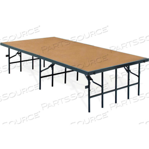 OEM#: S488C-10PORTABLE STAGE WITH CARPET - 96L X 48W X 8H - BLACK by National Public Seating