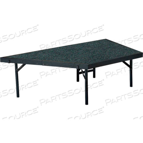 OEM#: SP4816C-10STAGE PIE UNIT WITH CARPET FOR 48W X 16H STAGE UNITS - BLACK by National Public Seating