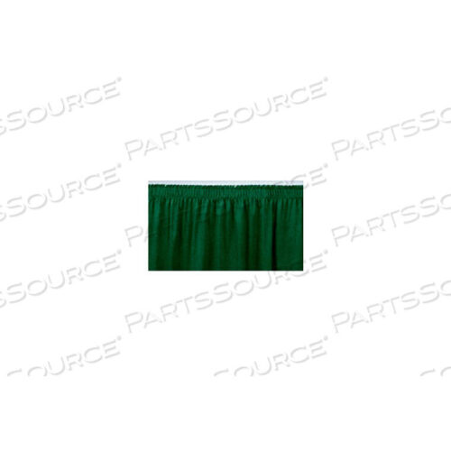 OEM#: SS16-8-068L SHIRRED-PLEAT SKIRTING FOR 16H STAGE - GREEN by National Public Seating
