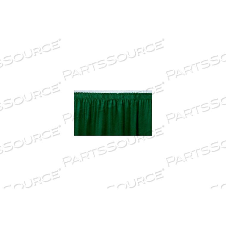 OEM#: SS16-8-068L SHIRRED-PLEAT SKIRTING FOR 16H STAGE - GREEN by National Public Seating