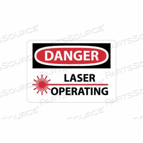 OEM#: D169RBNMC ЗНАК OSHA, ОПАСНО РАБОТА ЛАЗЕРА, 10 X 14, БЕЛЫЙ/КРАСНЫЙ/ЧЕРНЫЙ от National Marker Company