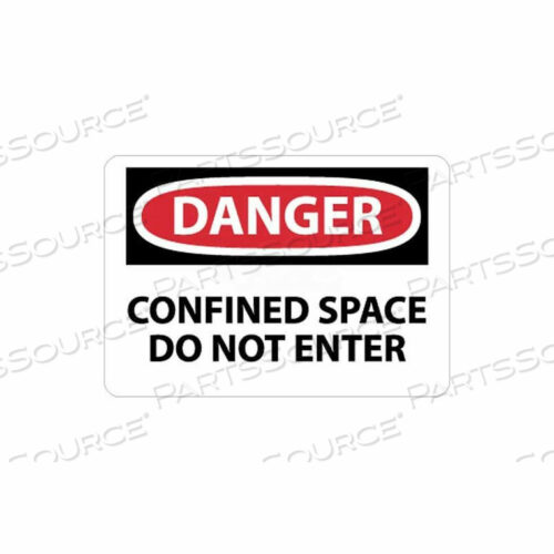 OEM#: D383RBNMC ЗНАК OSHA, ОПАСНО, ЗАМКНУТОЕ ПРОСТРАНСТВО, ВХОД ЗАПРЕЩЕН, 10 X 14, БЕЛЫЙ/КРАСНЫЙ/ЧЕРНЫЙ от National Marker Company