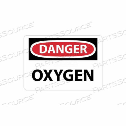 OEM#: D98RNMC ЗНАК OSHA, ОПАСНО, КИСЛОРОД, 7 X 10, БЕЛЫЙ/КРАСНЫЙ/ЧЕРНЫЙ от National Marker Company