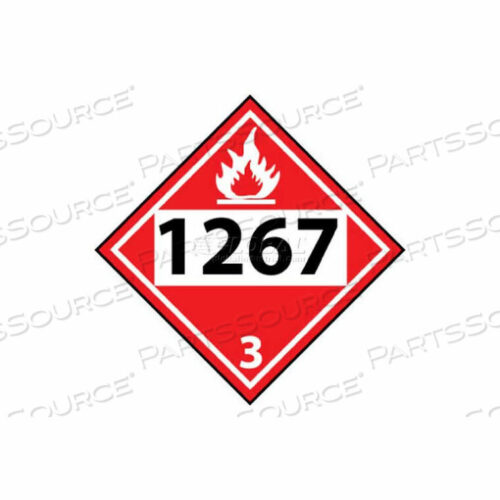 OEM#: DL139BPNMC ТОЧЕЧНАЯ ТАБЛИЧКА, 1267 3, 10-3/4 X 10-3/4, БЕЛАЯ/КРАСНАЯ/ЧЕРНАЯ от National Marker Company