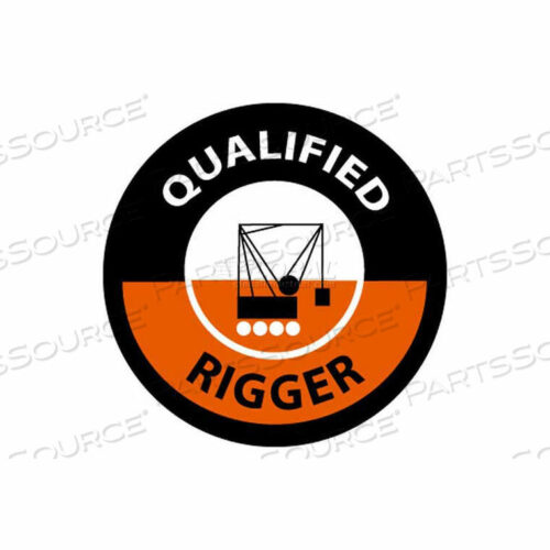 OEM#: HH117NMC ЭМБЛЕМА КАСКА, КВАЛИФИЦИРОВАННЫЙ ТЯГАЧ, ДИАМЕТР 2, БЕЛЫЙ/ОРАНЖЕВЫЙ/ЧЕРНЫЙ от National Marker Company