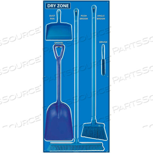 OEM#: SBK131FGDRY ZONE SHADOW BOARD COMBO KIT, BLUE/BLUE,68 X 30, PRO SERIES ACRYLIC by National Marker Company