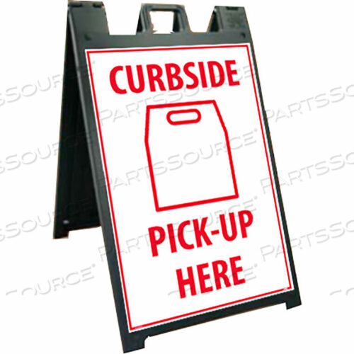 OEM#: SFS113C-KITNMC, DELUXE SIDEWALK STAND AND SIGN, CURBSIDE, 45 X 25 by National Marker Company