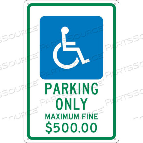 OEM#: TMS331GNMC ДОРОЖНЫЙ ЗНАК, ЗАРЕЗЕРВИРОВАННАЯ ПАРКОВКА ОГАЙО, 18 X 12, БЕЛЫЙ от National Marker Company