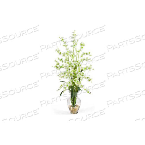 ТАНЦУЮЩАЯ ЛЕДИ ЖИДКАЯ ИЛЛЮЗИЯ ШЕЛКОВАЯ ЦВЕТОЧНАЯ КОМПОЗИЦИЯ, ЗЕЛЕНАЯ