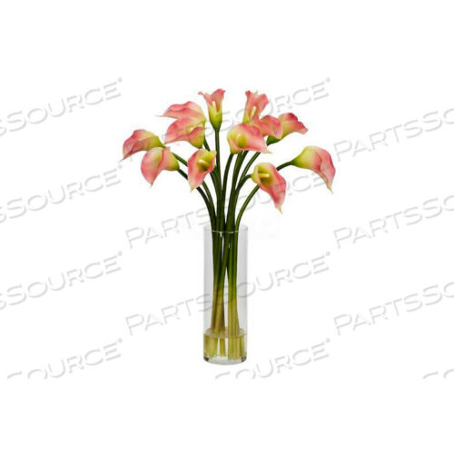 OEM#: 1187-PKMINI ШЕЛКОВАЯ ЦВЕТОЧНАЯ КОМПОЗИЦИЯ «КАЛЛА ЛИЛИЯ», РОЗОВАЯ от Nearly Natural