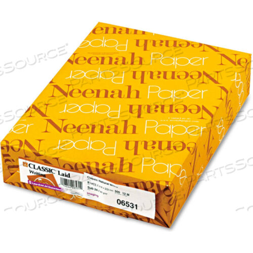 OEM#: 6531CLASSIC LAID STATIONERY WRITING PAPER, 8-1/2 X 11, CLASSIC WHITE, 500 SHTS/REAM от Neenah