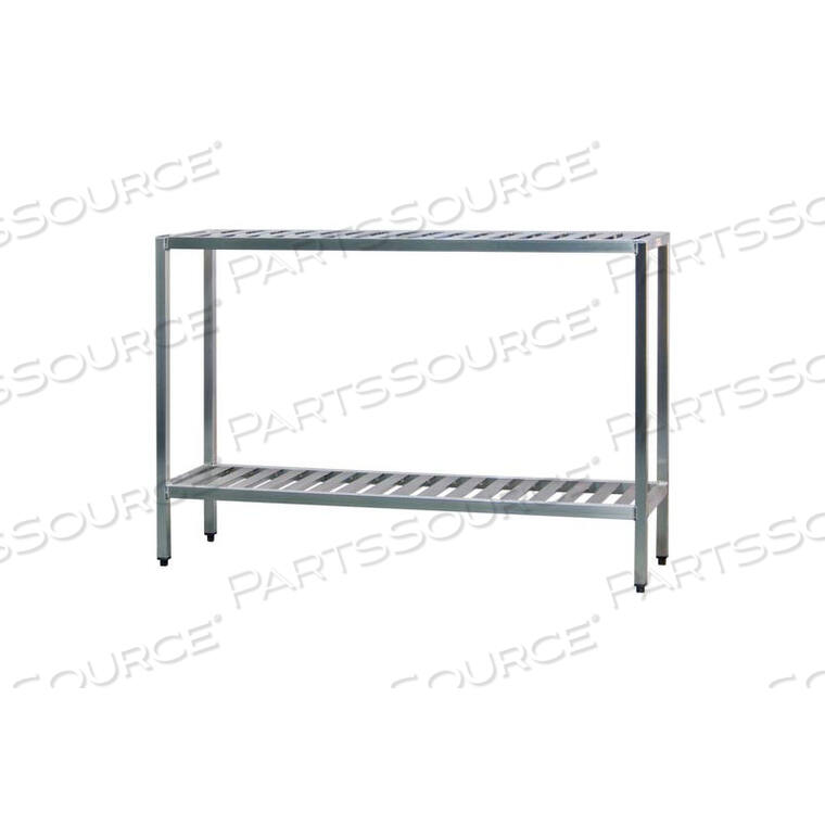 OEM#: 1026TBALUMINUM T-BAR 2-SHELF RACK, 24W X 48H X 48L от New Age Industries