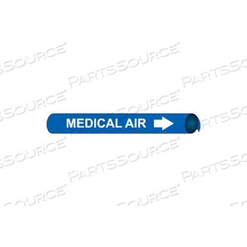 ПРЕДВАРИТЕЛЬНО СВИТОЙ И ПРИКРЕПЛЯЕМЫЙ МАРКЕР ТРУБ - МЕДИЦИНСКИЙ ВОЗДУХ