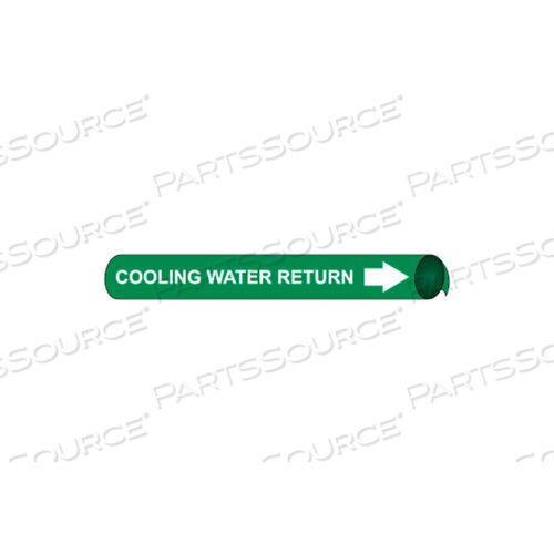 PRECOILED AND STRAP-ON PIPE MARKER - COOLING WATER RETURN