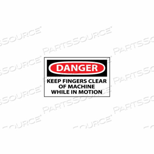 OEM#: D213APЭТИКЕТКИ МАШИНЫ - ОПАСНО! ДЕРЖИТЕ ПАЛЬЦЫ ПОДАЛЬШЕ ОТ МАШИНЫ от National Marker Company