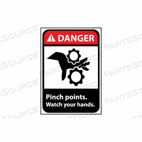 OEM#: DGA19RBЗНАК ОПАСНОСТИ 14X10 ЖЕСТКИЙ ПЛАСТИК - ТОЧКИ ЗАЩЕМЛЕНИЯ, БЕРЕГИТЕ РУКИ от National Marker Company