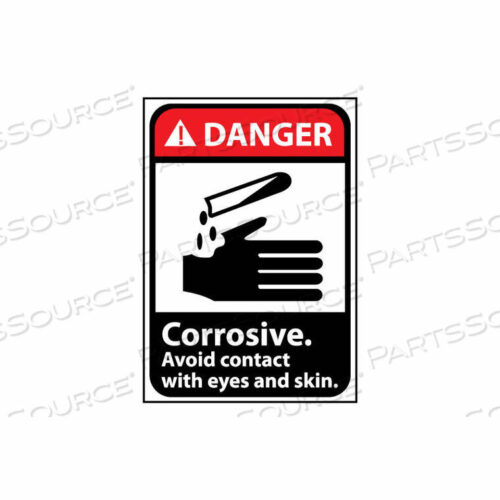 OEM#: DGA3PBЗНАК ОПАСНОСТИ 14X10 ВИНИЛОВЫЙ - ЕДКИЙ, ИЗБЕГАЙТЕ КОНТАКТА от National Marker Company