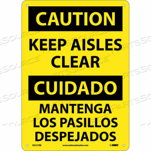 OEM#: ESC37RBBILASTIC SIGNATURE (ПЛАСТИКОВЫЙ ЗНАК С ИНФОРМАЦИЕЙ НА ЯЗЫКЕ) - ВНИМАНИЕ! СОДЕРЖИТЕ ПРОХОДЫ ЧИСТЫМИ от National Marker Company