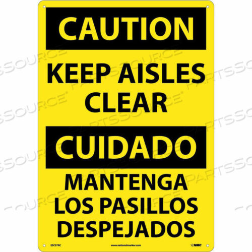 OEM#: ESC37RCДВУЯЗЫЧНЫЙ ПЛАСТИКОВЫЙ ЗНАК - ВНИМАНИЕ! СОДЕРЖИТЕ ПРОХОДЫ ЧИСТЫМИ от National Marker Company