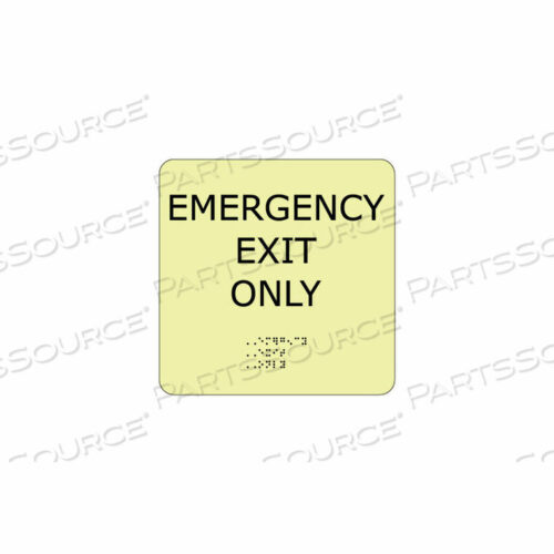 OEM#: GADA100BKGLOW BRAILLE - ТОЛЬКО ДЛЯ АВАРИЙНОГО ВЫХОДА от National Marker Company