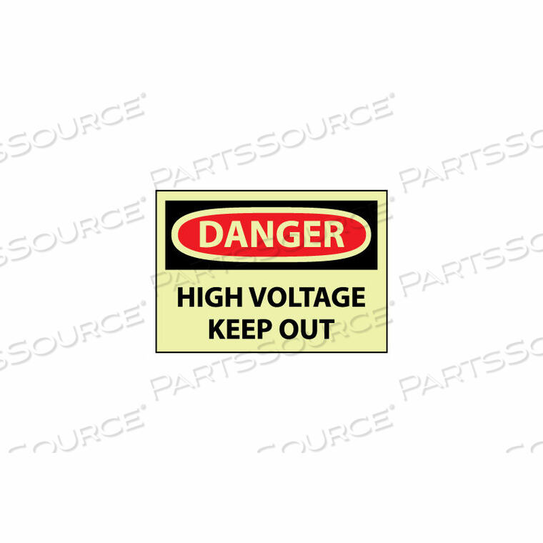 OEM#: GD139RBGLOW DANGER ЖЕСТКИЙ ПЛАСТИК - БЕЗ ВЫСОКОГО НАПРЯЖЕНИЯ от National Marker Company