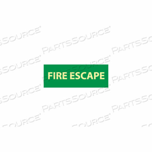 OEM#: GL314PGLOW SIGN VINYL - ПОЖАРНАЯ ЭВАКУАЦИЯ от National Marker Company