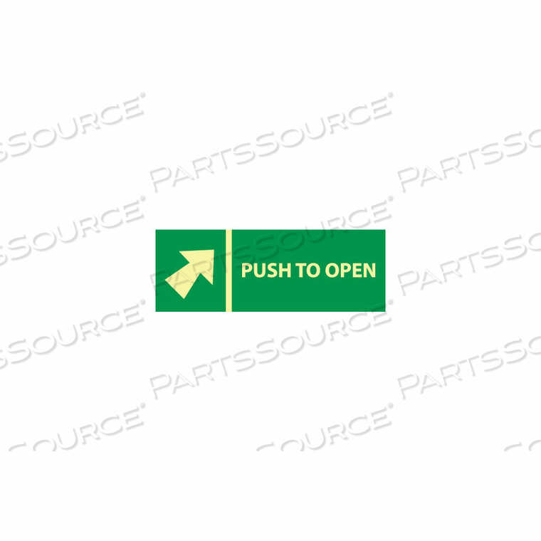 OEM#: GL317PGLOW SIGN VINYL - НАЖИМАЙТЕ НА РУЧКУ, ЧТОБЫ ОТКРЫТЬ (СО СТРЕЛКОЙ) от National Marker Company