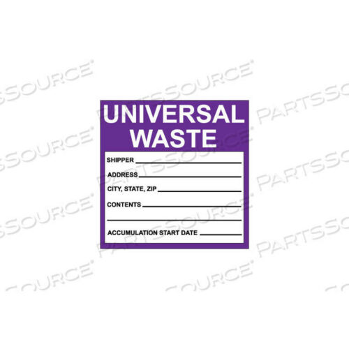 OEM#: HW30AЭТИКЕТКИ ВИНИЛОВЫЕ ДЛЯ ОПАСНЫХ ОТХОДОВ - УНИВЕРСАЛЬНЫЕ ОТХОДЫ от National Marker Company