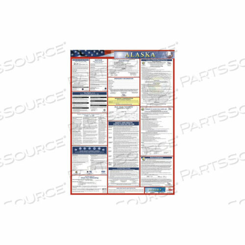 OEM#: LLP-AKLABOR LAW ПЛАКАТ - АЛЯСКА от National Marker Company