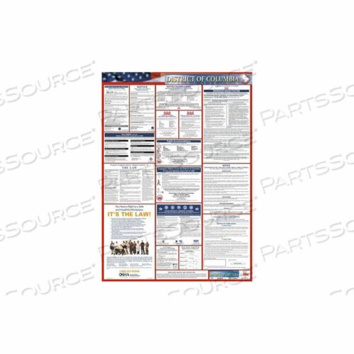OEM#: LLP-DCLABOR LAW ПЛАКАТ - ОКРУГ КОЛУМБИЯ от National Marker Company