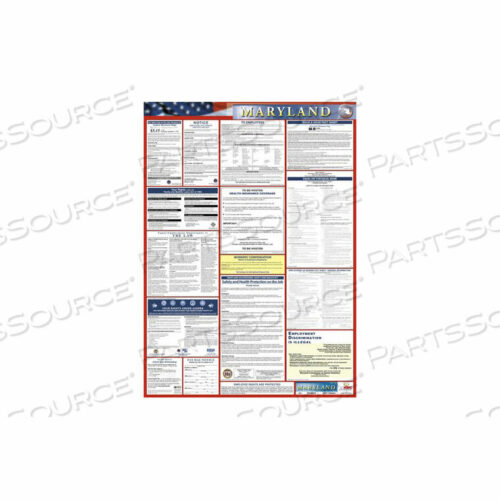 OEM#: LLP-MDLABOR LAW ПЛАКАТ - МЭРИЛЕНД от National Marker Company