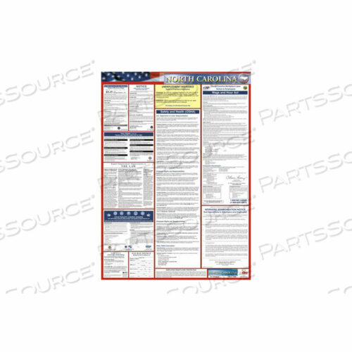 OEM#: LLP-NCLABOR LAW ПЛАКАТ - СЕВЕРНАЯ КАРОЛИНА от National Marker Company