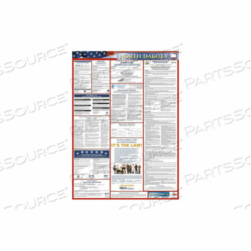 OEM#: LLP-NDLABOR LAW ПЛАКАТ - СЕВЕРНАЯ ДАКОТА от National Marker Company