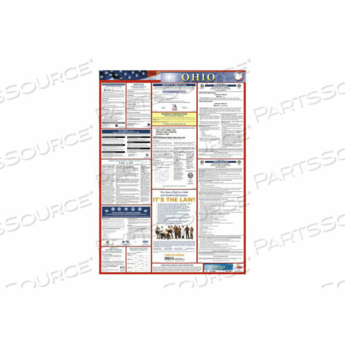 OEM#: LLP-OHLABOR LAW ПЛАКАТ - ОГАЙО от National Marker Company