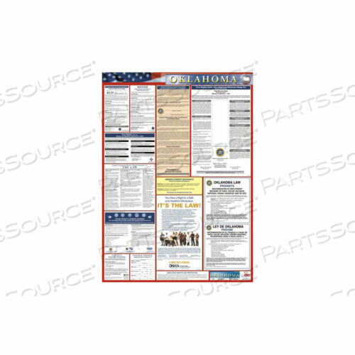 OEM#: LLP-OKLABOR LAW ПЛАКАТ - ОКЛАХОМА от National Marker Company