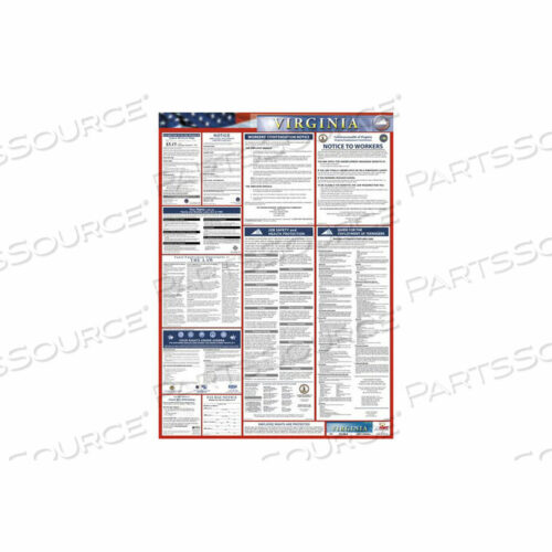 OEM#: LLP-VALABOR LAW ПЛАКАТ - ВИРДЖИНИЯ от National Marker Company